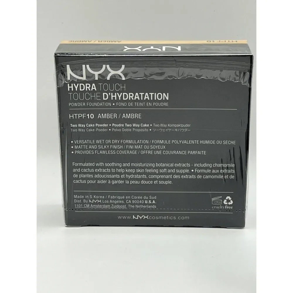 NYX Hydra Touch Cake Powder Foundation HTPF10 Amber‎ Make-up NEW - Lot Of 3